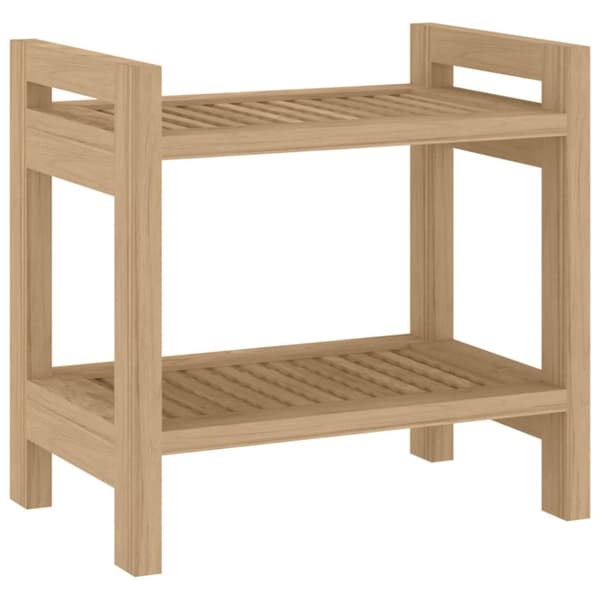 Sidobord för badrum 45x30x45 cm massiv teak