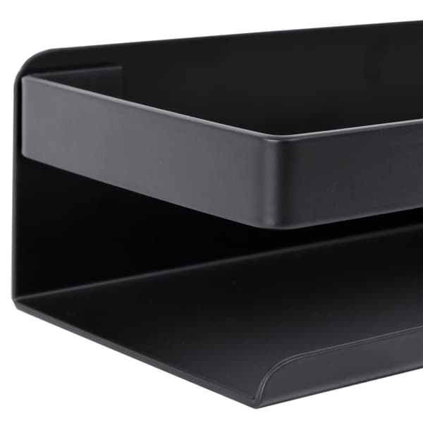 Megara loft badeværelseshylde, 30 cm, sort