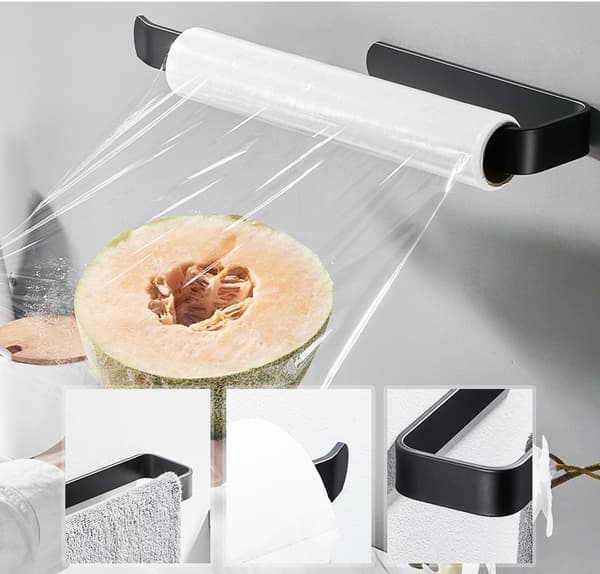 Kiran loft håndklædeholder sort