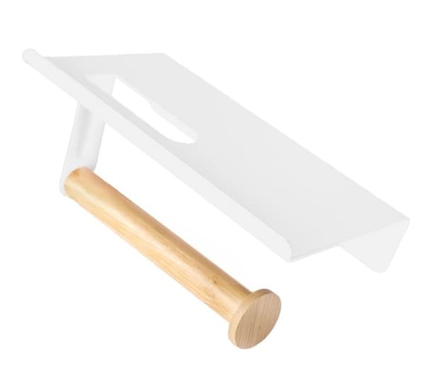 TOILETPAPIRSHOLDER MED HYLDE TADAR TD-4998 HVID