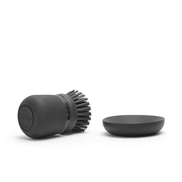 Brabantia SinkSide Dish Brush with Soap Reservoir Black