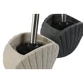 Miniatyrbillede 3 af 3: Toiletbørste Home ESPRIT Grå Flødefarvet Harpiks Rustfrit stål 13,5 X 10 X 37 cm (2 enheder)