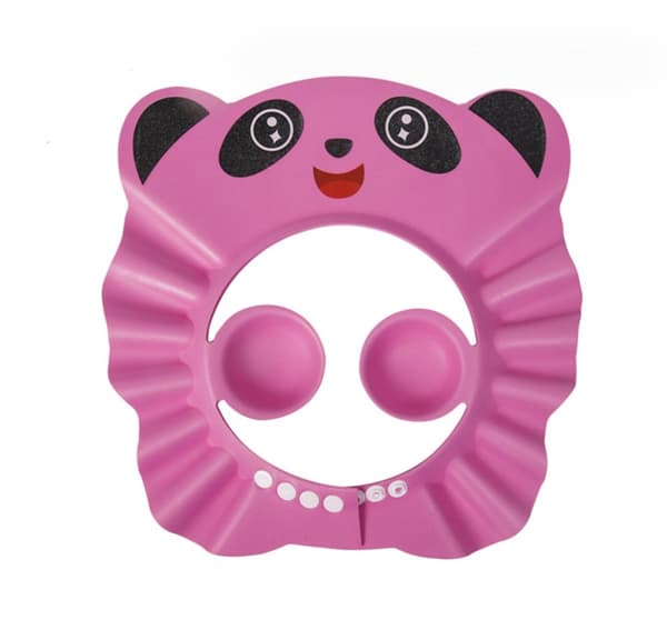 Svømmevisir / skygge til vask af børns hoveder - Pink Panda