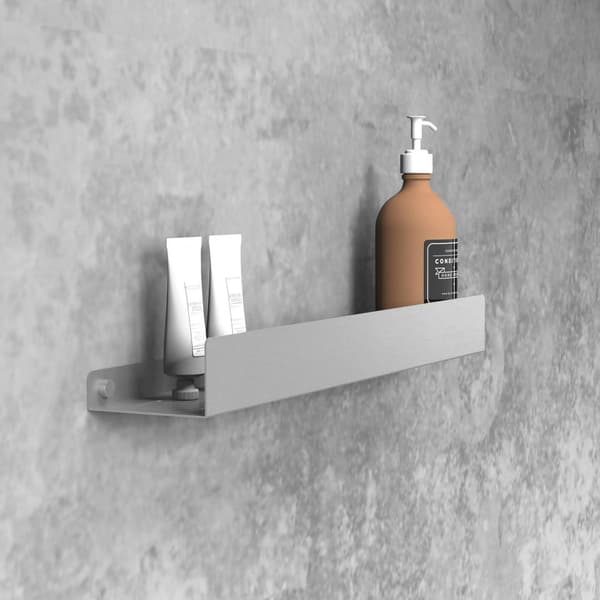 BADEVÆRELSEHYLDE TIL BRUSEBAD REA SF04-600 60CM BRUSH STEEL