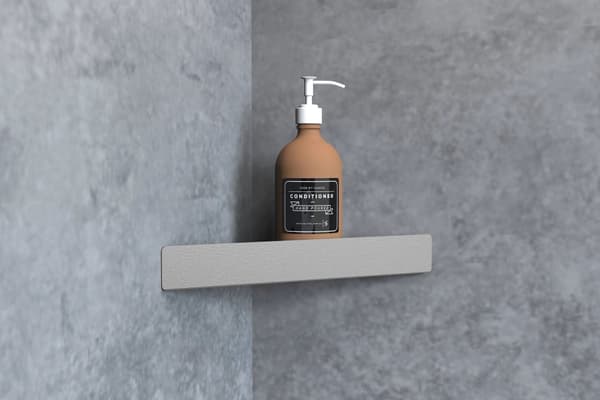 BADEVÆRELSEHYLDE TIL BRUSEBAD REA SF07 BRUSH STEEL