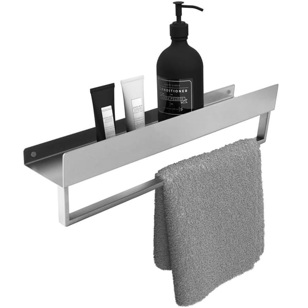 BADEVÆRELSEHYLDE TIL BRUSEBAD REA SF01-450 45CM BRUSH STEEL