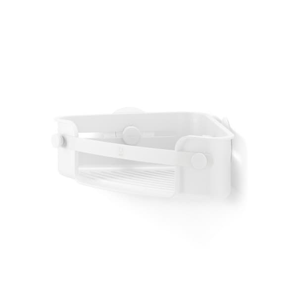 UMBRA-Hjørnehylde hvid, FLEX GEL-LOCK