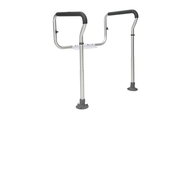 Toilet Sikkerhedsrail, Justerbar Højde og Bredde, Polstrede Armlæn,Aluminiumlegering