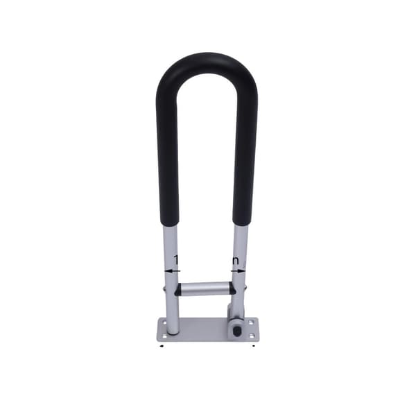 Badrumssäkerhetsstödhandtag, 120 kg belastningskapacitet, 90° roterande design,svart