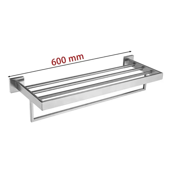 Børstet Håndklædeholder, 304 Rustfrit Stål, Væghængt Design,Håndklædeholder 60 cm