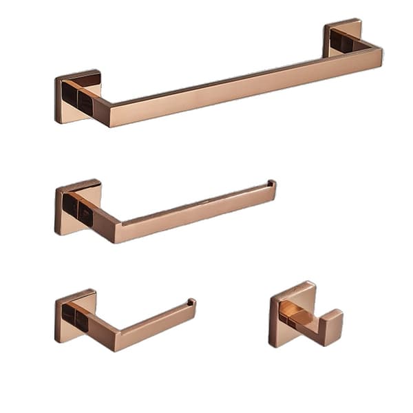 Badeværelse Rose Gold Tilbehørssæt, Holdbart Rustfrit Stål, Nem Installation,MGJ sæt 40cm