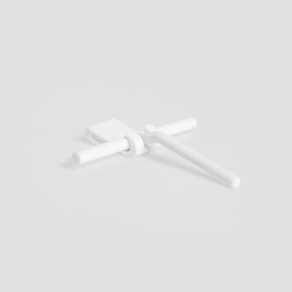 Afstryger | ROKIA | til vinduer hvide | 20,8x19x3,2cm | 733925