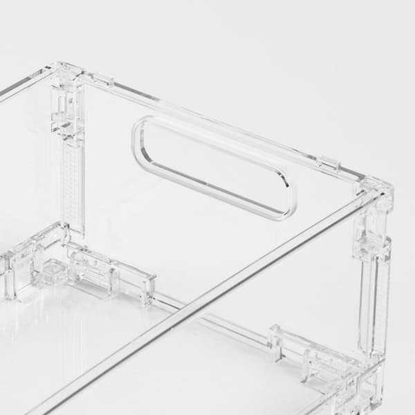 Arrangør | KENTA | gennemsigtig foldbar | 30,5x20,5x12cm | 735028