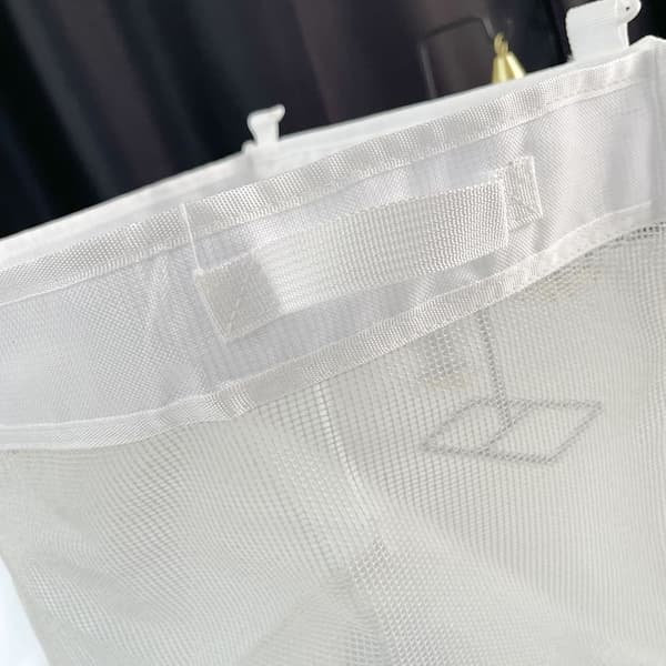 Opbevaringstaske til badeværelset, Hængende legetøjstaske, Stofpose til badeværelset, Opbevaring til badelegetøj, 24,5x23x27 cm
