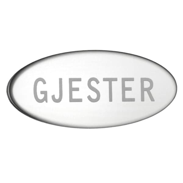 Smedbo Xtra 955 WC Skilt Gjester Selvklebende Krom