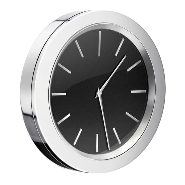 Smedbo YK380 Klokke Krom/Svart Time
