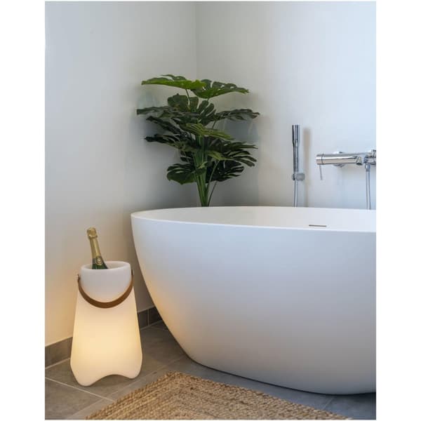 Lampe, Bristol LED Vin Køler, 25x25x37,5 cm, Hvid