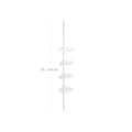 Miniatyrbillede 4 af 5: Brusehylde, SONGMICS, 85-305 cm, Hvid