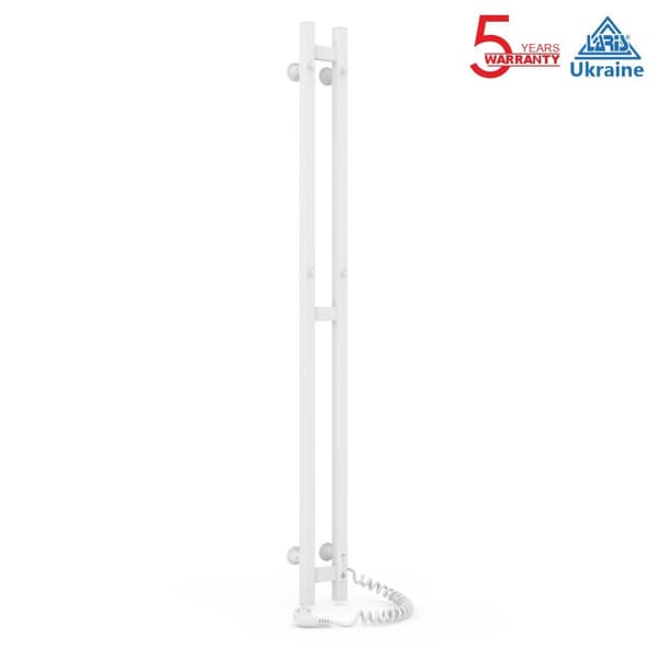 Elektrisk handdukstork DUET (R3) 80W, 80x1200, Laris Ukraina, vit