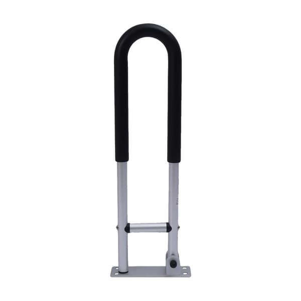 Toaletthandtag, 120 kg belastningskapacitet, vikbar väggmonterad design,svart