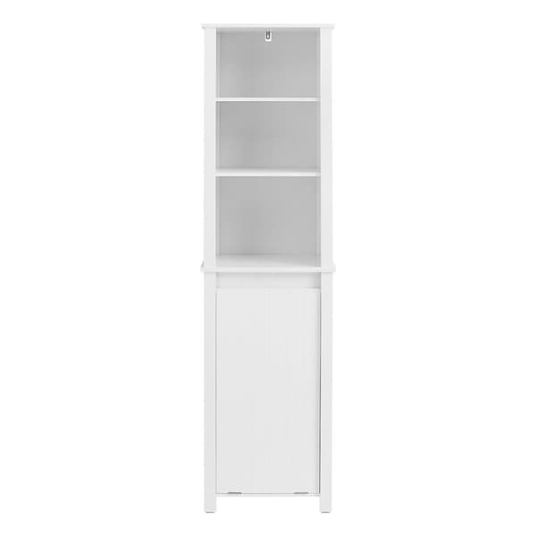 Opbevaringsskab, BZR102-W, 43x34x171 cm, Hvid