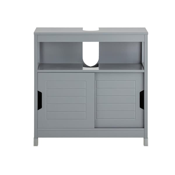 Vaskebordskabinet, FRG128-SG, 60x30x60 cm, Grå