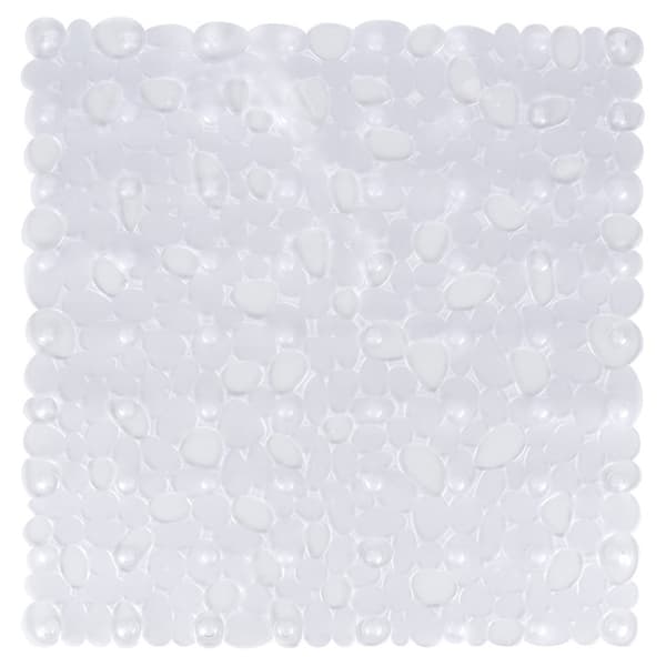 Halkfri duschmatta, transparent, 51x51 cm