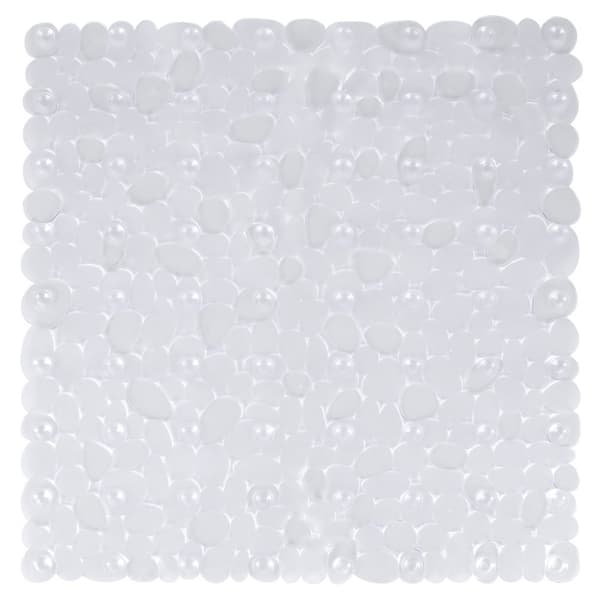 Halkfri duschmatta, transparent, 51x51 cm
