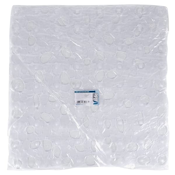 Halkfri duschmatta, transparent, 51x51 cm