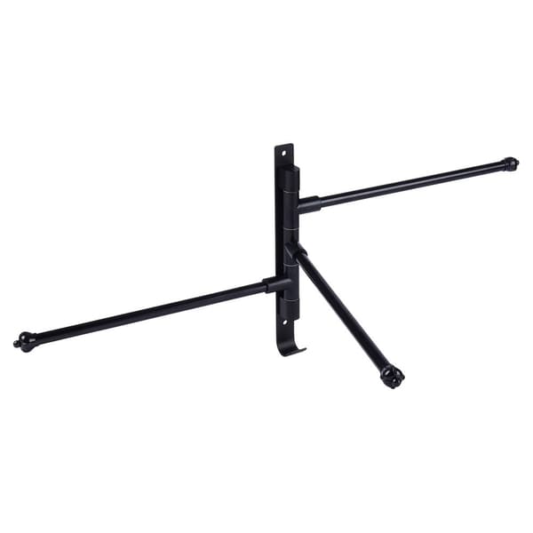 Handdukshängare i aluminium, svart, snurrbar, 30 cm
