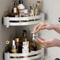 Miniatyrbillede 7 af 10: DOBBELT HJØRNEBRUSEBADEVÆRELSESHYLDE