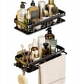 Miniatyrbillede 2 af 11: Brusehylde Metal Sort LOFT Dobbelt 2x