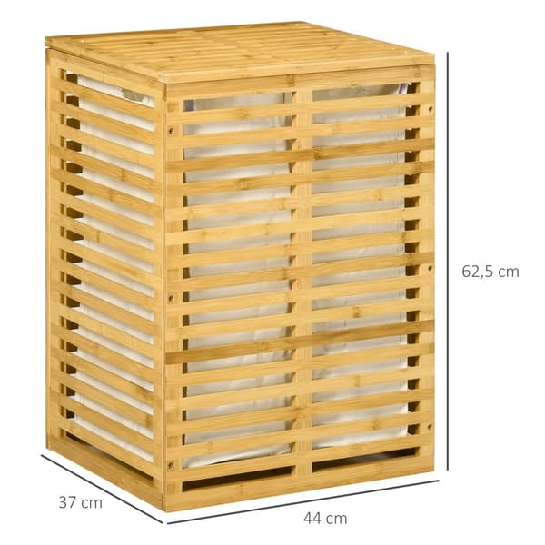 Tvättkorg, 44x37x62.5 cm, Naturträ