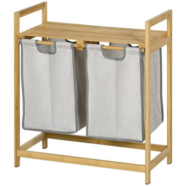 Vasketøjskurv, 81.2 L, 64x33x73 cm, Natur