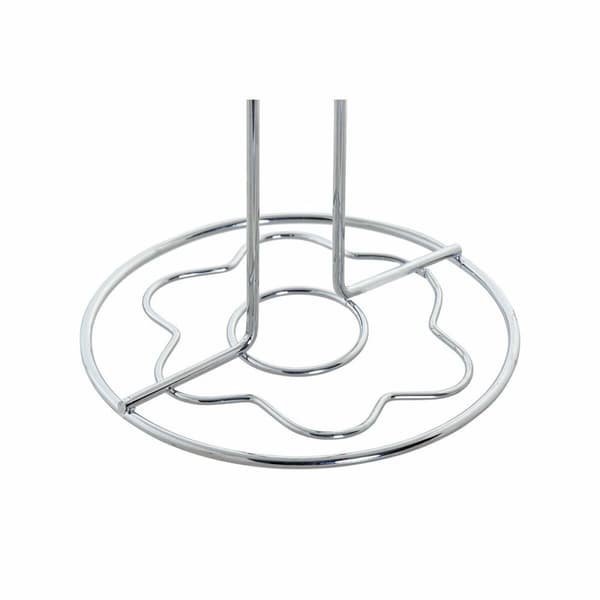 Toalettrullehållare DKD Home Decor Silver Metall Kromad (14 x 14 x 55 cm)