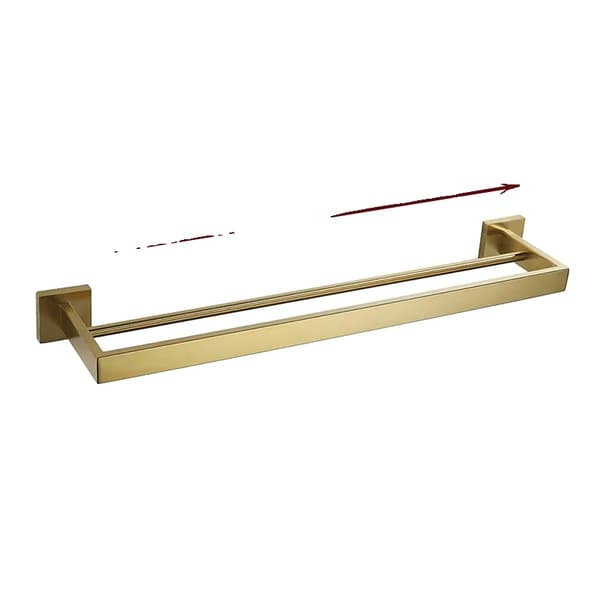 Set i rostfritt stål för badrumstillbehör, borstad guldfinish, 600 mm storlek,60cm Handduk 2bar