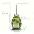 Miniatyrbild 2 av 2: Frog Toalettborste Set, Droppfri Hållare, Lätt Montering,Vit buksalamander
