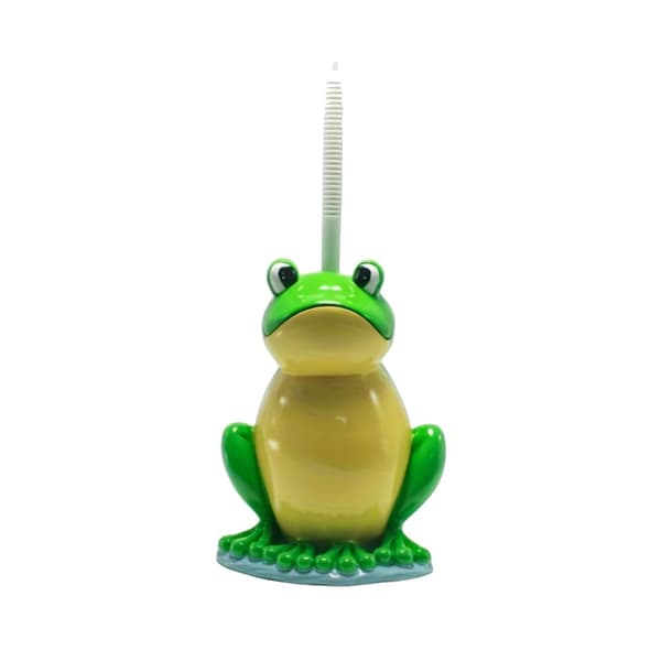 Frog Toalettborste Set, Droppfri Hållare, Lätt Montering,Gulbukig groda