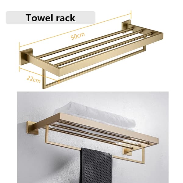 Handdukshängare, hållbar stålkonstruktion, elegant borstad yta,005fg