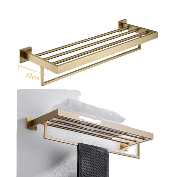 Handdukshängare, hållbar stålkonstruktion, elegant borstad yta,005fg