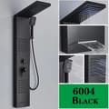 Miniatyrbillede 2 af 2: LED Bruserpanel Vandhane, Berøringskontrol, Moderne Design,Black-6004