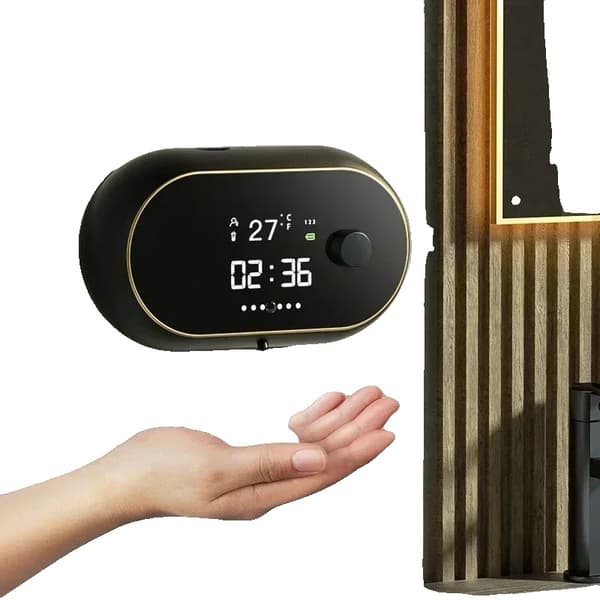 Automatisk Skumseifor, Berøringsfri Betjening, Justerbar Skumudgang,450ML Sort