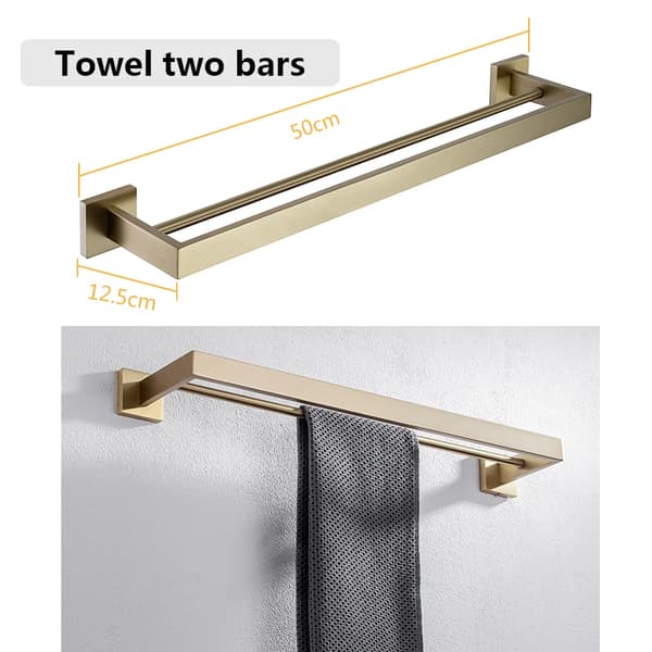 Handdukshängare, Stålmaterial, 50 cm Bredd,002FG