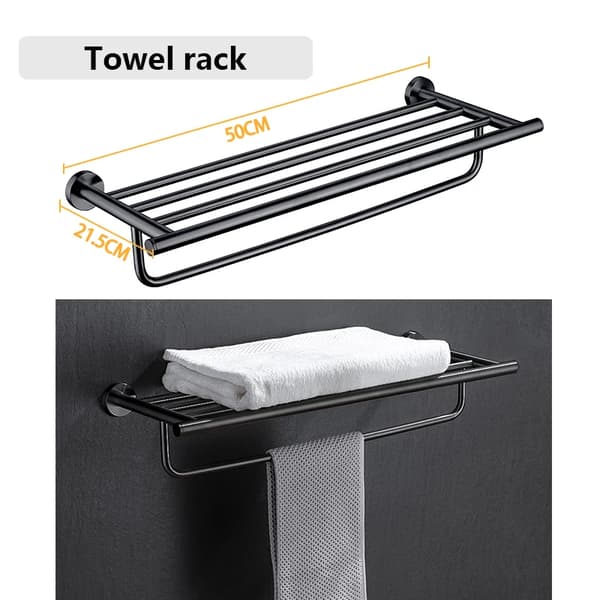Handdukshängare, Stålmaterial, 50 cm Bredd,005YB