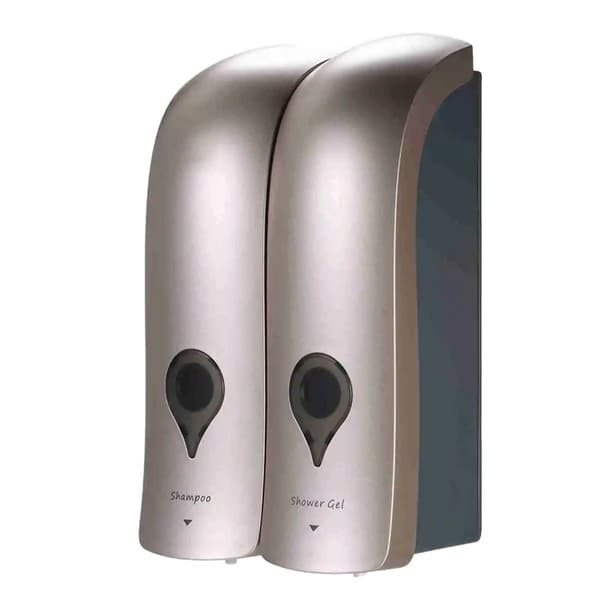 Dobbelt sæbedispenser, vægmonteret, 300 ml kapacitet,Champagne