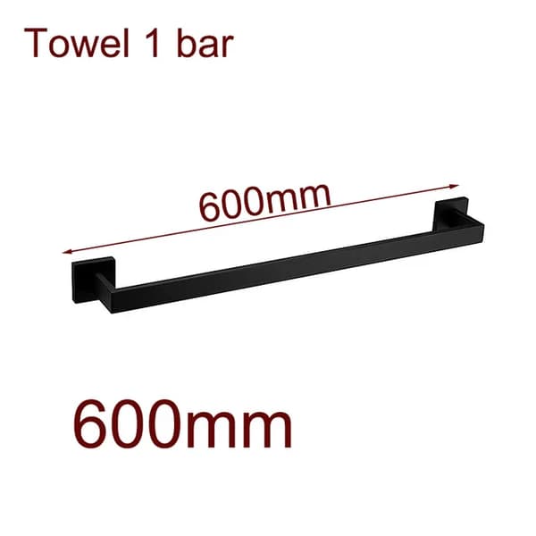 Badrumshårdvara, rostfritt stål, multifunktionell, Handduk 1 bar 60cm