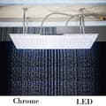 Pikkukuva 2 / 2: LED-suihkusuutin, nikkelipinnoite, suorakulmainen muotoilu, Chrome A