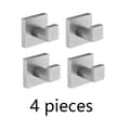 Miniatyrbillede 2 af 2: Badeværelsestilbehør, rustfrit stål konstruktion, børstet nikkel finish, Krog 4 stk