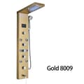 Miniatyrbillede 2 af 2: LED Badeværelse Brusehane Panel, Luksus Design, Digital Display Skærm, Guld 8009