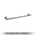 Miniatyrbillede 2 af 2: Badeværelsestilbehørssæt, mat sort finish, rustfrit stål hardware, SS-Håndklædestang 45CM